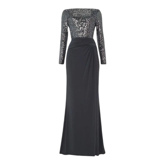 Ralph Lauren Evening Sequined Formal Dress Gown Size 2 - Picture 2 of 12